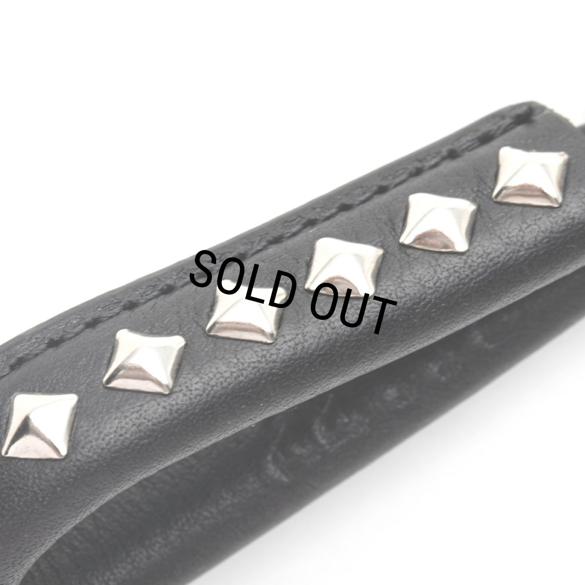 画像3: CALEE/STUDS LEATHER ASSORT KEY RING ＜TYPE I＞ D（BLACK/D）［スタッズレザーキーリング-24春夏］ (3)