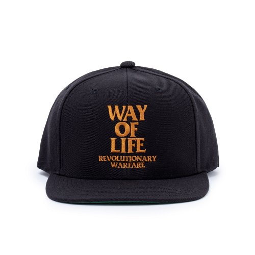 他の写真1: RATS/EMBROIDERY CAP "WAY OF LIFE"（BLACK/MARIGOLD）［スナップバックキャップ-24春夏］