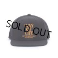 RATS/EMBROIDERY CAP "WAY OF LIFE"（BLACK/MARIGOLD）［スナップバックキャップ-24春夏］