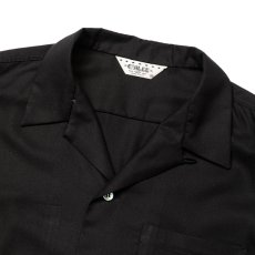 画像3: 【30%OFF】CALEE/EMBROIDERY OPEN COLLAR L/S SH（BLACK）［オープンカラーシャツ-24春夏］ (3)