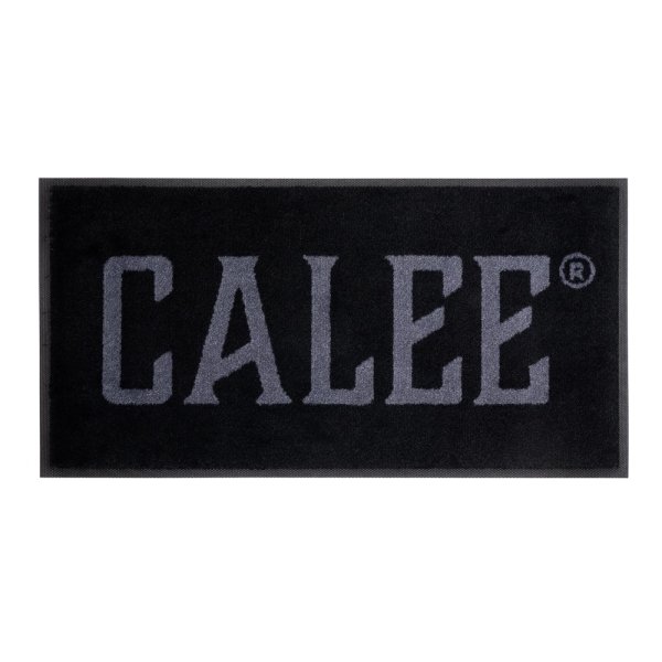 画像1: CALEE/CALEE LOGO RUBBER FOOT MAT（BLACK/GRAY）［ラバーフロアマット-24春夏］