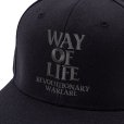 画像3: RATS/EMBROIDERY CAP "WAY OF LIFE"（BLACK/CHARCOAL）［スナップバックキャップ-24春夏］