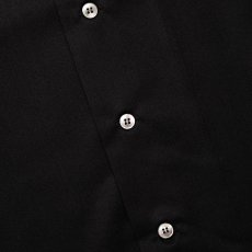 画像5: 【30%OFF】CALEE/EMBROIDERY OPEN COLLAR L/S SH（BLACK）［オープンカラーシャツ-24春夏］ (5)