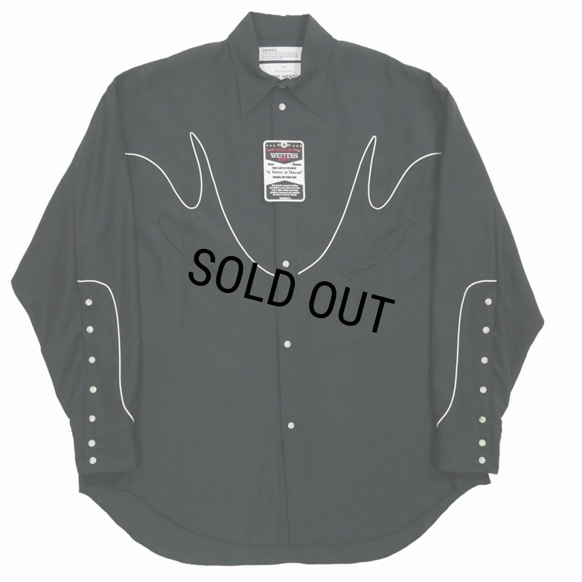 画像1: 【40%OFF】DAIRIKU/"J.Fox" Western Over Shirt（Black）［ウエスタンオーバーシャツ-24春夏］ (1)