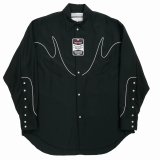 DAIRIKU/"J.Fox" Western Over Shirt（Black）［ウエスタンオーバーシャツ-24春夏］