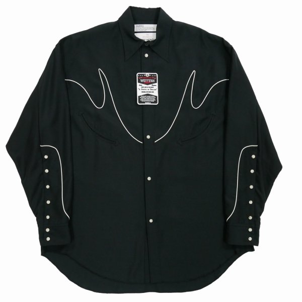 画像1: 【30%OFF】DAIRIKU/"J.Fox" Western Over Shirt（Black）［ウエスタンオーバーシャツ-24春夏］