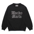 画像1: WACKO MARIA/HEAVY WEIGHT CREW NECK SWEAT SHIRT（BLACK）［クルーネックスウェット-24春夏］ (1)