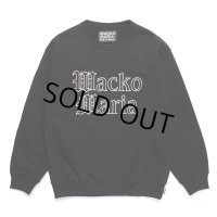 WACKO MARIA/HEAVY WEIGHT CREW NECK SWEAT SHIRT（BLACK）［クルーネックスウェット-24春夏］