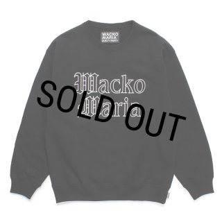 WACKO MARIA/HEAVY WEIGHT CREW NECK SWEAT SHIRT（BLACK）［クルー