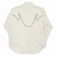画像2: 【30%OFF】DAIRIKU/"J.Fox" Western Over Shirt（Ivory）［ウエスタンオーバーシャツ-24春夏］ (2)