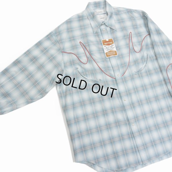 画像3: 【30%OFF】DAIRIKU/Check Western Over Shirt（Aqua）［チェックウエスタンオーバーシャツ-24春夏］