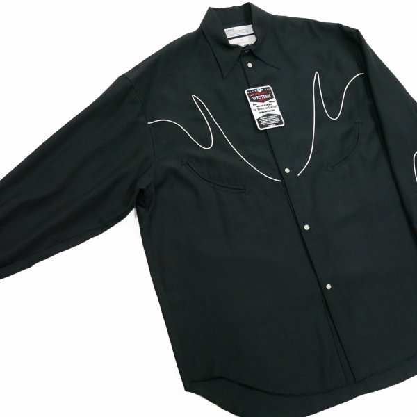 画像3: DAIRIKU/"J.Fox" Western Over Shirt（Black）［ウエスタンオーバーシャツ-24春夏］
