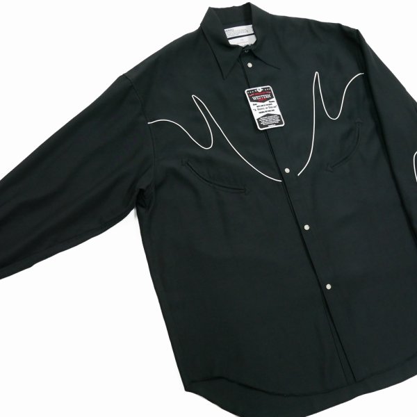 画像3: 【30%OFF】DAIRIKU/"J.Fox" Western Over Shirt（Black）［ウエスタンオーバーシャツ-24春夏］