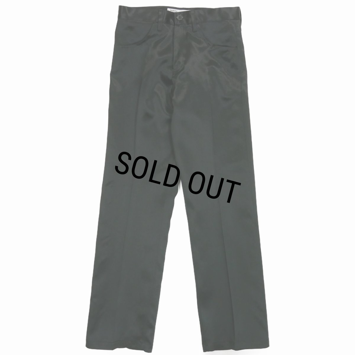 画像2: 【50%OFF】DAIRIKU/"Straight" Satin Pants（Black）［"ストレート"サテンパンツ-24春夏］ (2)