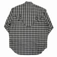 画像2: 【30%OFF】DAIRIKU/Check Western Over Shirt（Black）［チェックウエスタンオーバーシャツ-24春夏］ (2)