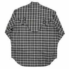 画像2: 【40%OFF】DAIRIKU/Check Western Over Shirt（Black）［チェックウエスタンオーバーシャツ-24春夏］ (2)