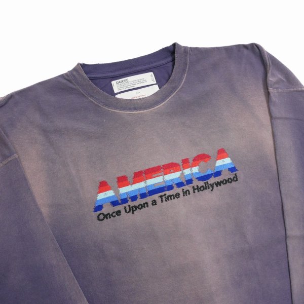 画像4: DAIRIKU/"AMERICA" Vintage Sunburn Tee（Sunburn Navy）［ヴィンテージサンバーン長袖T-24春夏］