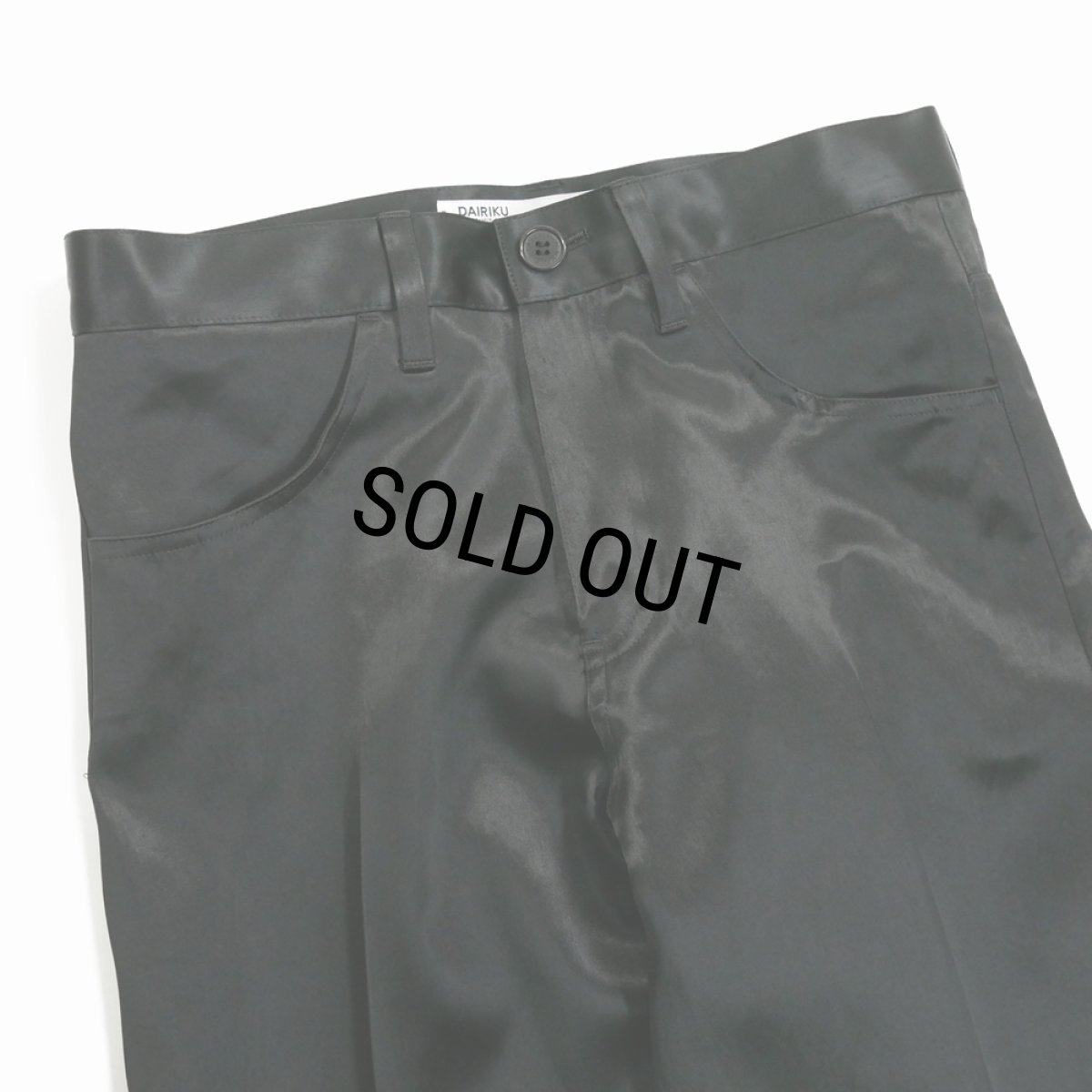 画像3: 【50%OFF】DAIRIKU/"Straight" Satin Pants（Black）［"ストレート"サテンパンツ-24春夏］ (3)