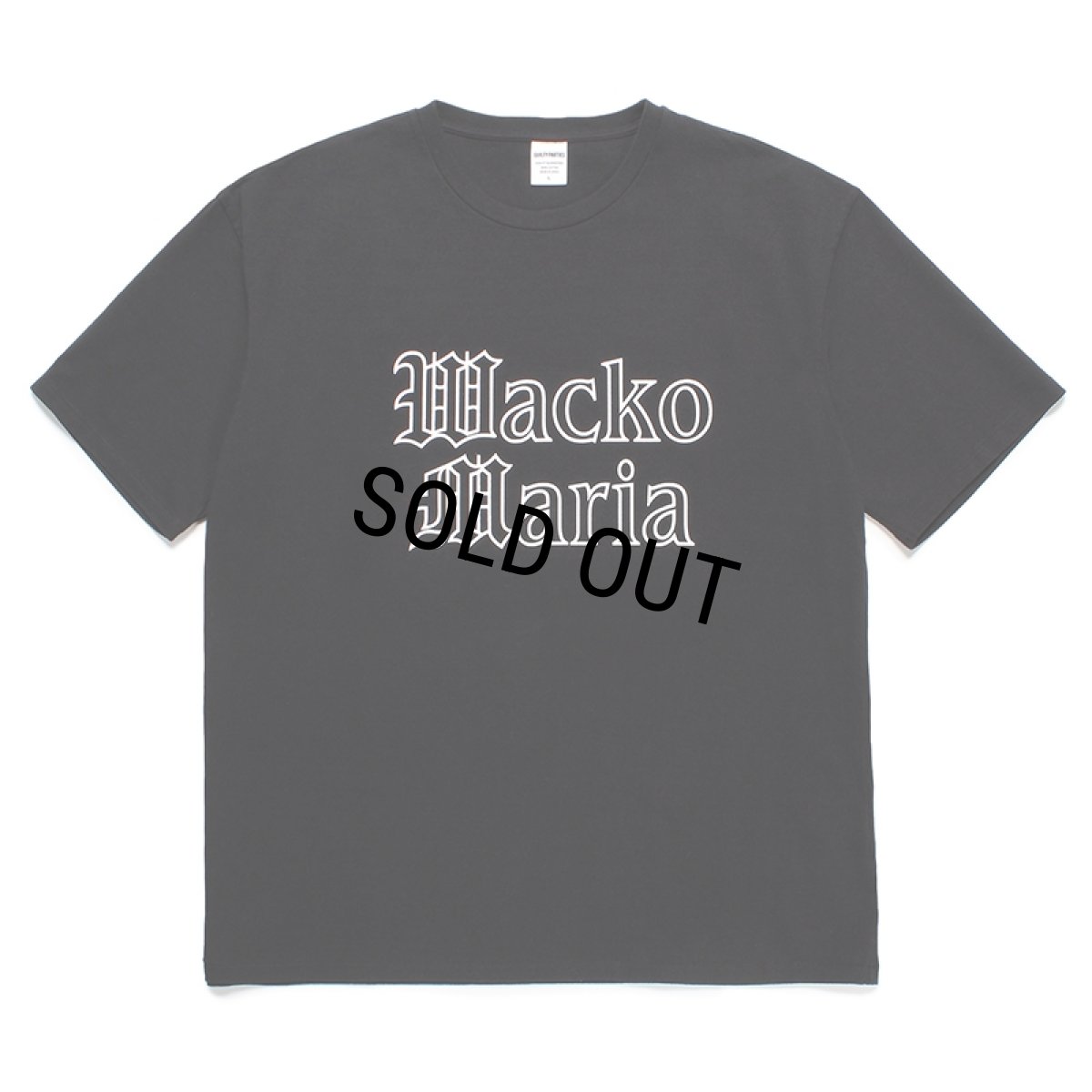 画像1: WACKO MARIA/WASHED HEAVY WEIGHT T-SHIRT（BLACK）［プリントT-24春夏］ (1)