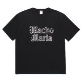 WACKO MARIA/WASHED HEAVY WEIGHT T-SHIRT（BLACK）［プリントT-24春夏］