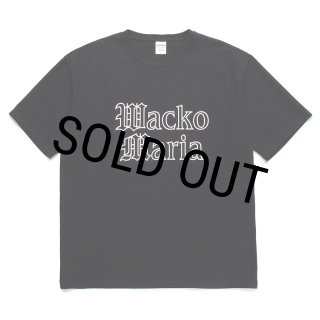 WACKO MARIA/WASHED HEAVY WEIGHT T-SHIRT（BLACK）［プリントT-24春夏