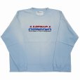 画像1: DAIRIKU/"AMERICA" Vintage Sunburn Tee（Sunburn Aqua）［ヴィンテージサンバーン長袖T-24春夏］ (1)