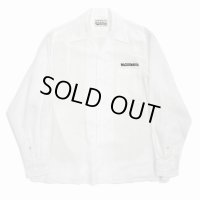 WACKO MARIA/50'S OPEN COLLAR SHIRT（WHITE）［50'Sオープンカラーシャツ-24春夏］