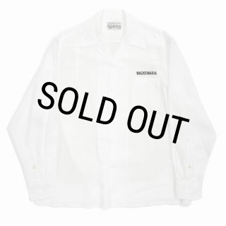 WACKO MARIA/50'S OPEN COLLAR SHIRT（WHITE）［50'Sオープンカラー