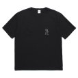 画像1: WACKO MARIA/WASHED HEAVY WEIGHT T-SHIRT（BLACK）［刺繍T-24春夏］ (1)