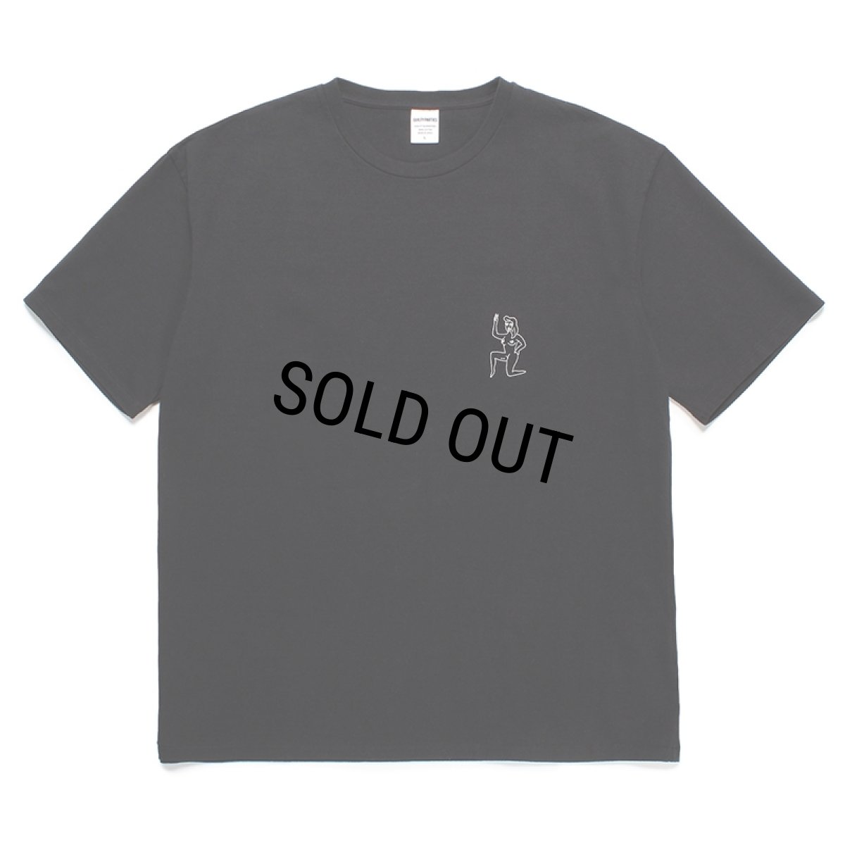 画像1: WACKO MARIA/WASHED HEAVY WEIGHT T-SHIRT（BLACK）［刺繍T-24春夏］ (1)