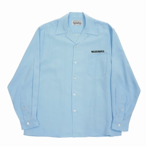 他の写真1: WACKO MARIA/50'S OPEN COLLAR SHIRT（BLUE）［50'Sオープンカラーシャツ-24春夏］