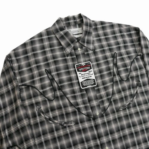 他の写真3: 【30%OFF】DAIRIKU/Check Western Over Shirt（Black）［チェックウエスタンオーバーシャツ-24春夏］