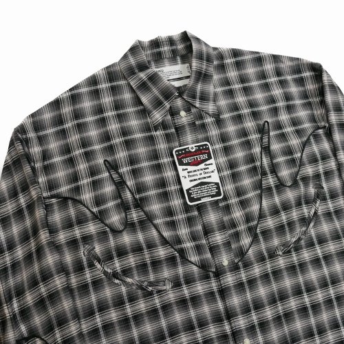 他の写真3: DAIRIKU/Check Western Over Shirt（Black）［チェックウエスタンオーバーシャツ-24春夏］