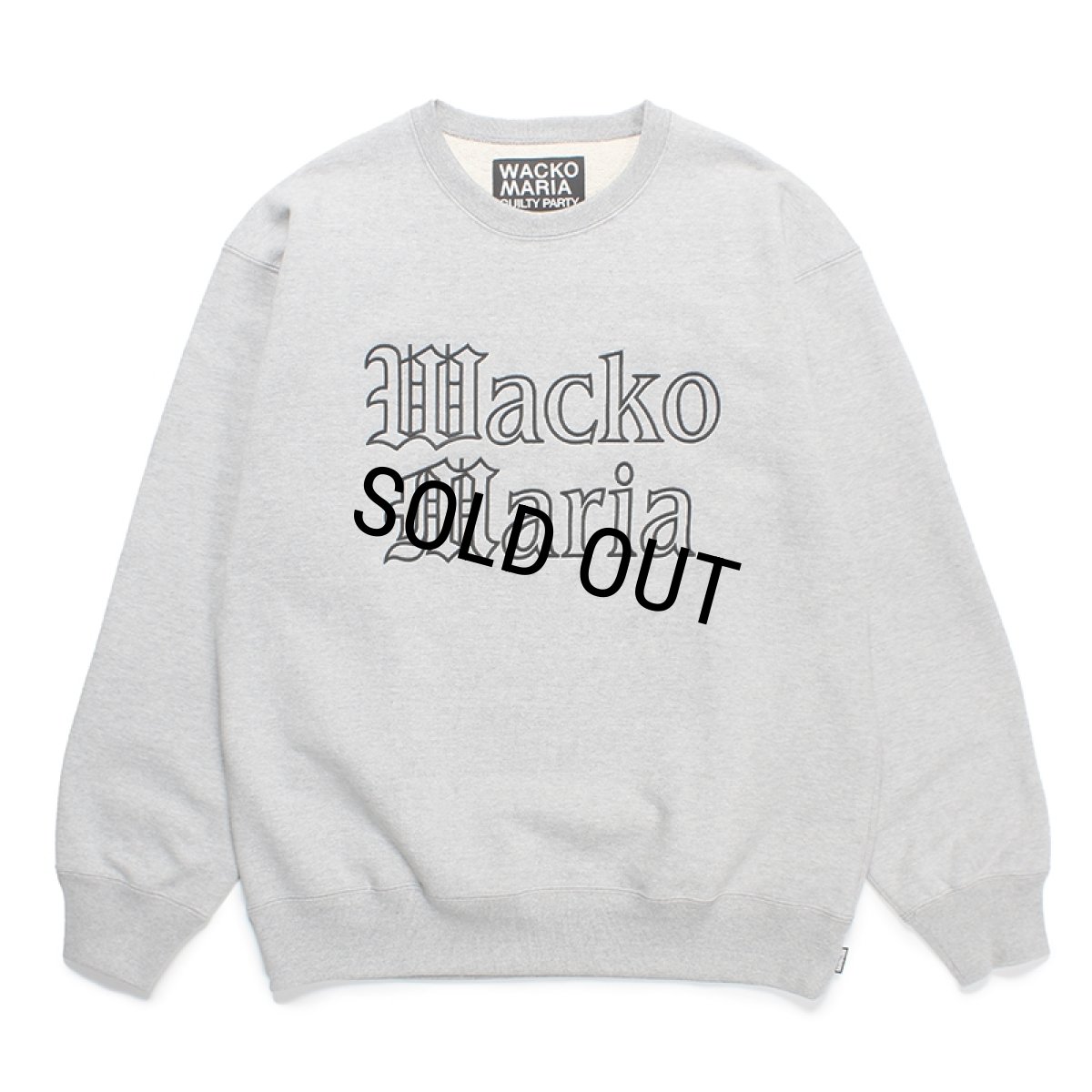 画像1: WACKO MARIA/HEAVY WEIGHT CREW NECK SWEAT SHIRT（GRAY）［クルーネックスウェット-24春夏］ (1)