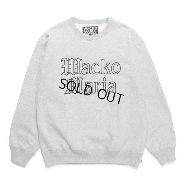 画像1: WACKO MARIA/HEAVY WEIGHT CREW NECK SWEAT SHIRT（GRAY）［クルーネックスウェット-24春夏］