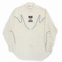 【30%OFF】DAIRIKU/"J.Fox" Western Over Shirt（Ivory）［ウエスタンオーバーシャツ-24春夏］