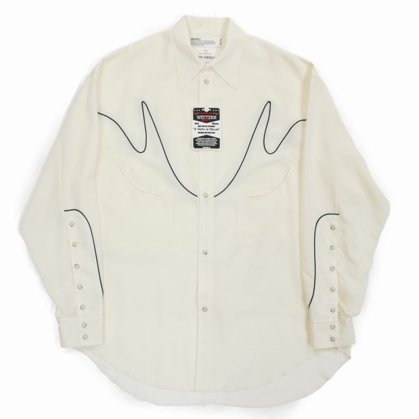 画像1: DAIRIKU/"J.Fox" Western Over Shirt（Ivory）［ウエスタンオーバーシャツ-24春夏］