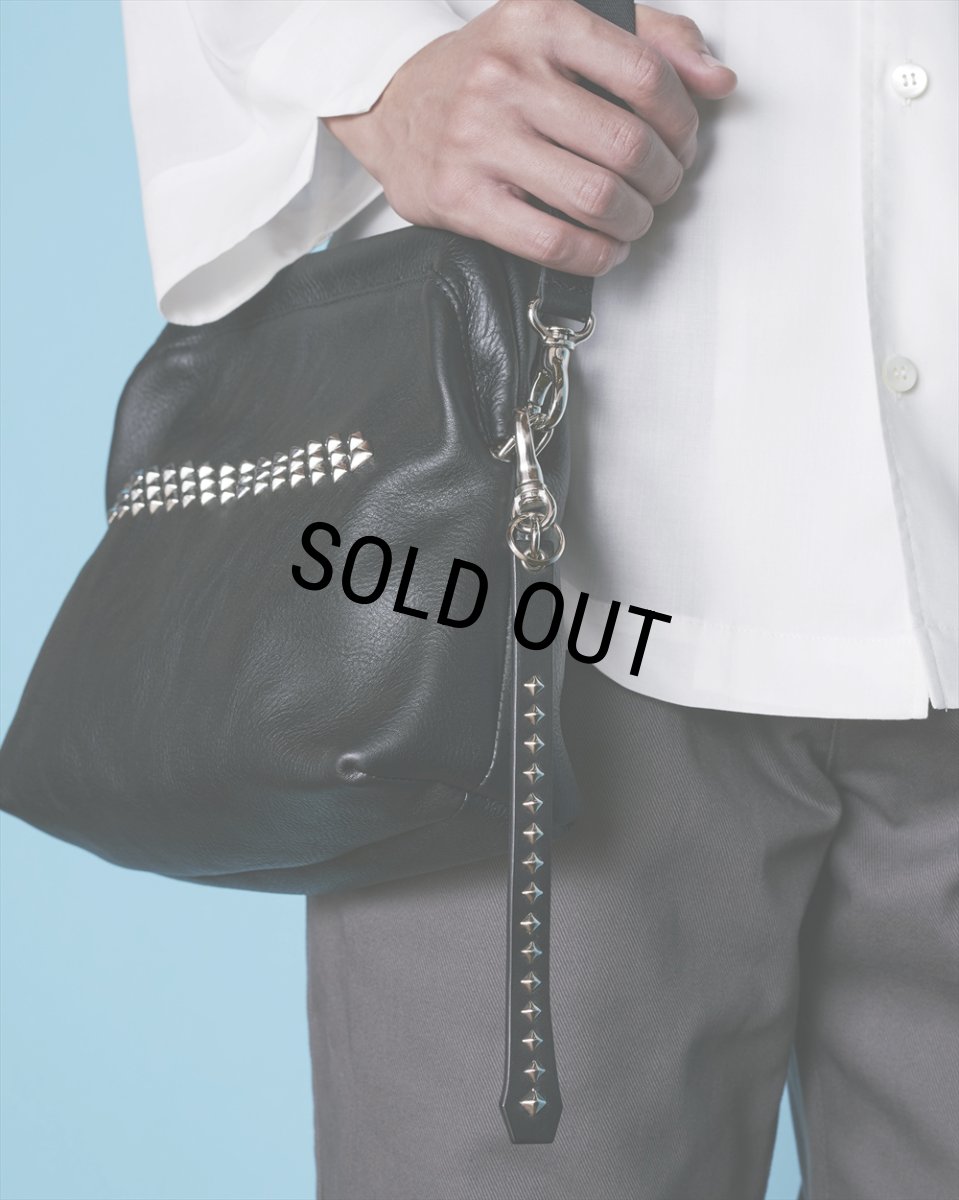 画像4: CALEE/STUDS LEATHER ASSORT KEY RING ＜TYPE I＞ B（BLACK/B）［スタッズレザーキーリング-24春夏］ (4)