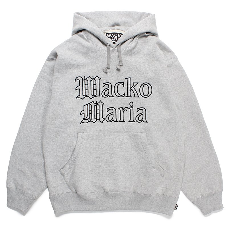 画像1: WACKO MARIA/HEAVY WEIGHT PULL OVER HOODED SWEAT SHIRT（GRAY）［プルオーバーパーカー-24春夏］