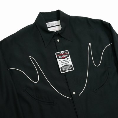 画像3: 【40%OFF】DAIRIKU/"J.Fox" Western Over Shirt（Black）［ウエスタンオーバーシャツ-24春夏］