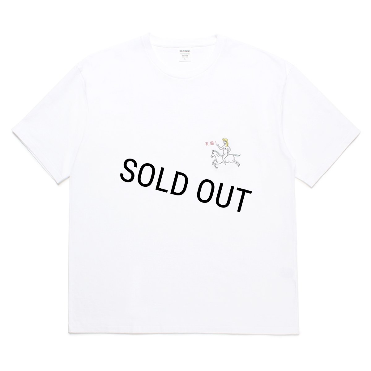 画像1: WACKO MARIA/WASHED HEAVY WEIGHT T-SHIRT（WHITE）［刺繍T-24春夏］ (1)
