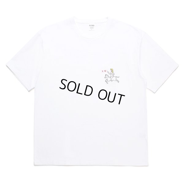 画像1: WACKO MARIA/WASHED HEAVY WEIGHT T-SHIRT（WHITE）［刺繍T-24春夏］