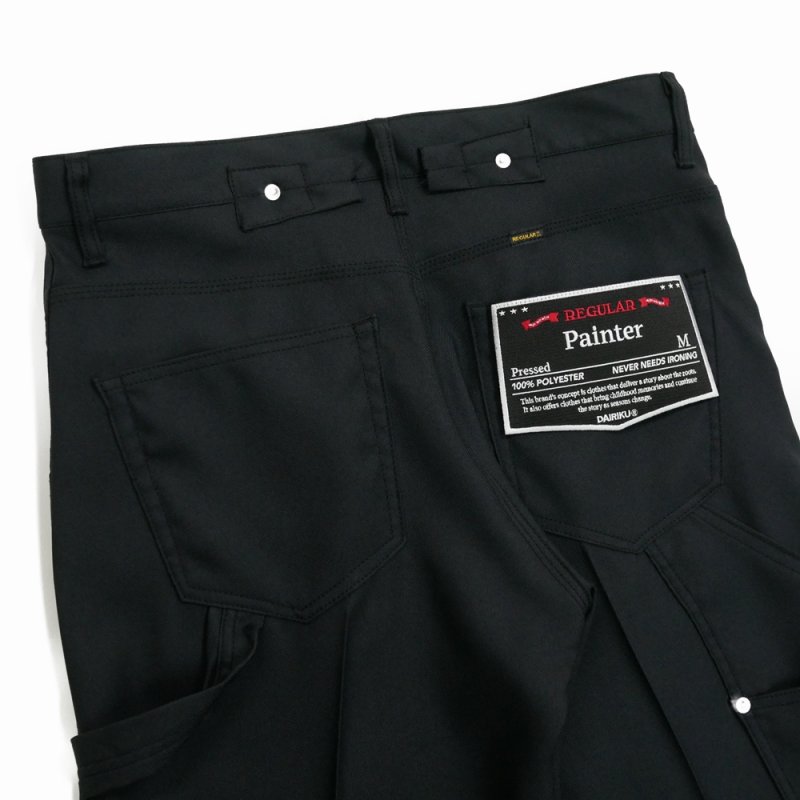 画像3: DAIRIKU/"Painter" Pressed Pants（Black）［"ペインター"スタプレパンツ-24秋冬］