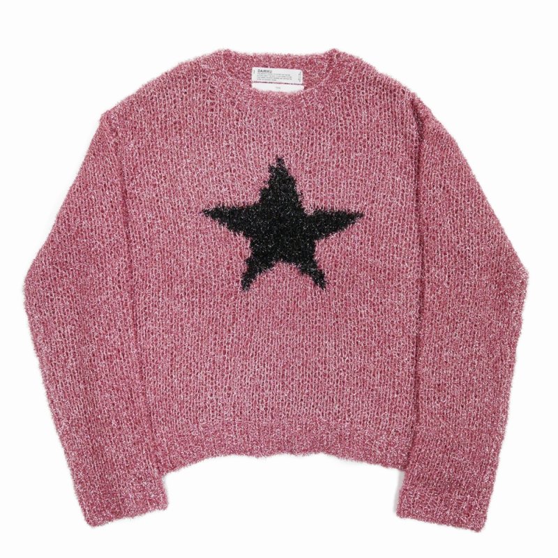 画像1: DAIRIKU/"Babylon" Star Lame Knit（Pink） 【30%OFF】［スターラメニット-24春夏］