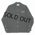 WACKO MARIA/50'S OPEN COLLAR SHIRT（BLACK）［50'Sオープンカラーシャツ-24春夏］