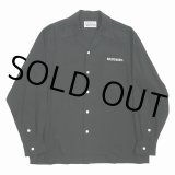 WACKO MARIA/50'S OPEN COLLAR SHIRT（BLACK）［50'Sオープンカラーシャツ-24春夏］