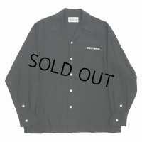 WACKO MARIA/50'S OPEN COLLAR SHIRT（BLACK）［50'Sオープンカラーシャツ-24春夏］