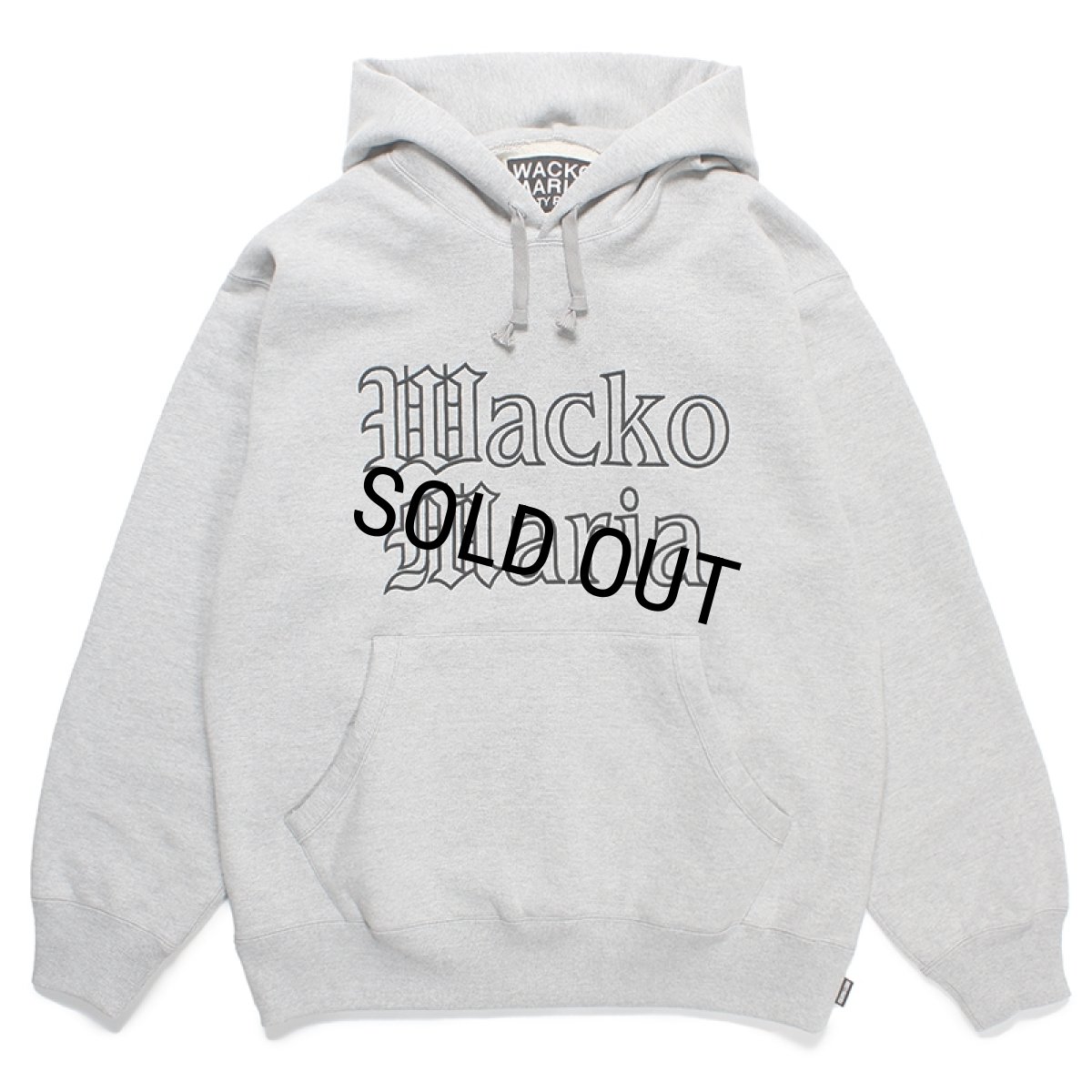 画像1: WACKO MARIA/HEAVY WEIGHT PULL OVER HOODED SWEAT SHIRT（GRAY）［プルオーバーパーカー-24春夏］ (1)
