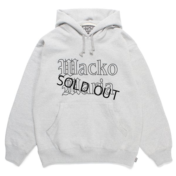 画像1: WACKO MARIA/HEAVY WEIGHT PULL OVER HOODED SWEAT SHIRT（GRAY）［プルオーバーパーカー-24春夏］