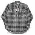 画像1: 【30%OFF】DAIRIKU/Check Western Over Shirt（Black）［チェックウエスタンオーバーシャツ-24春夏］ (1)